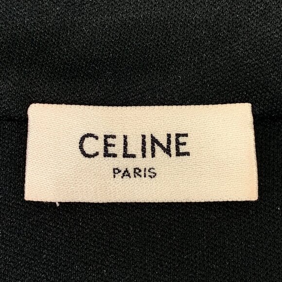 Celine Black Sequin-Embellished Track Jacket With Zipper Pockets & High Collar - Picture 8 of 8